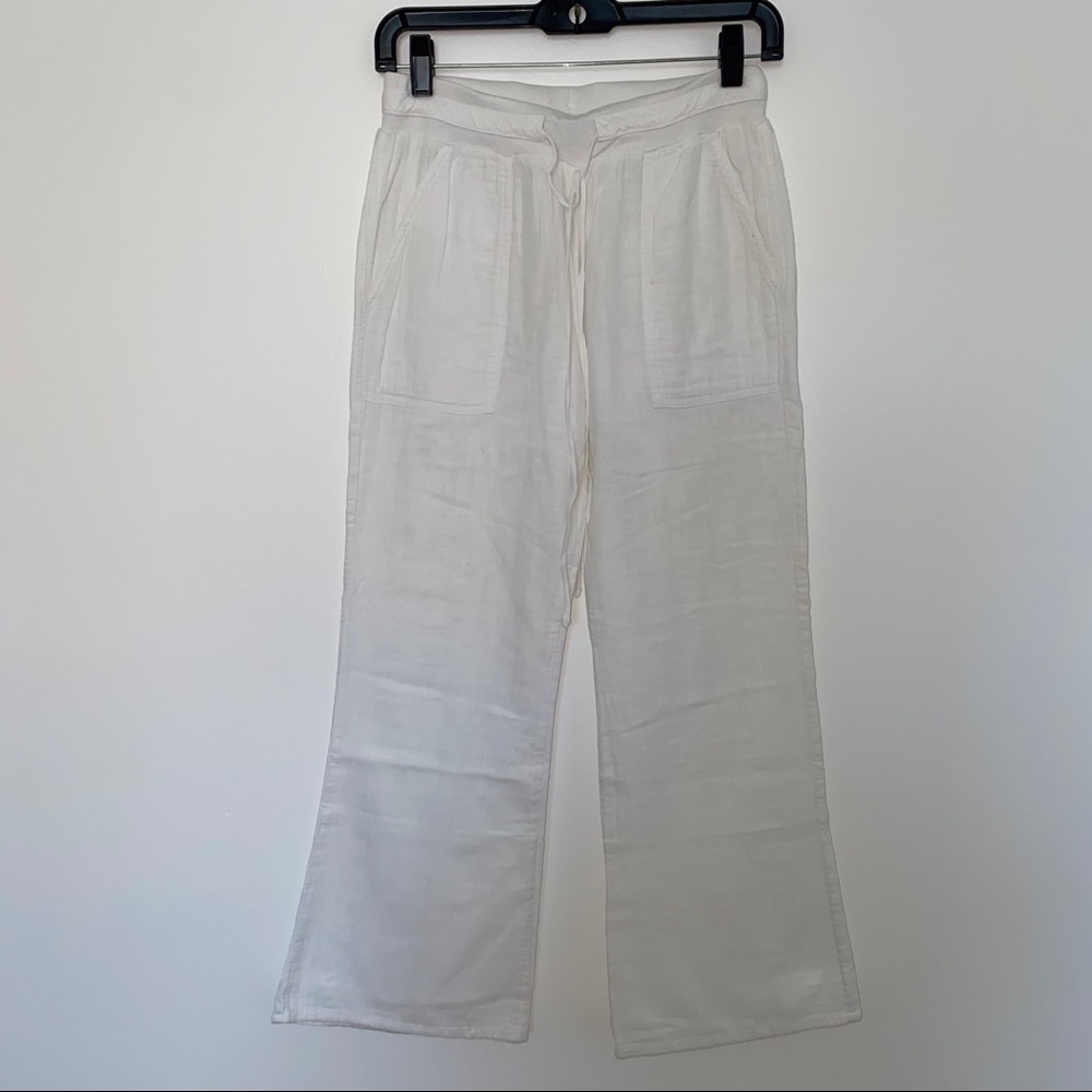Splendid White Linen Pants
